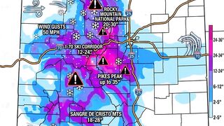 COLORADO SPRING STORM ALERT – TRAVEL COULD TURN DANGEROUS OVERNIGHT!
