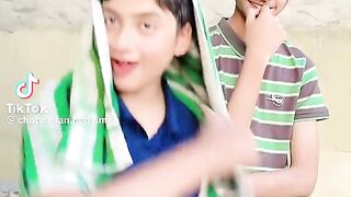 A boy is dancing