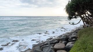 Beautiful sea view near the road