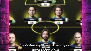???? Kenapa ya Kaka lebih milih Ronaldinho daripada Messi di Starting XI impiannya?