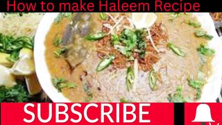 How to make lahori haleem