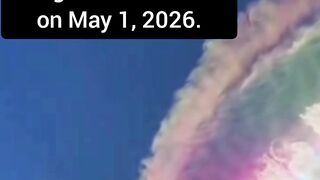 Viral natural phenomenon, rainbow clouds or iridescent clouds adorn the sky of Bogor and Jakarta on May 1, 2026.