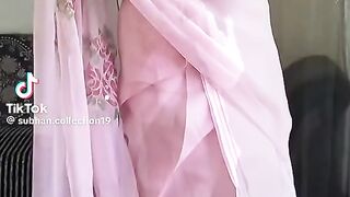 Baby Pink Sari Design