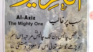 allah ke naam mein naam hai ya azizu isko padhne ka kya fayda hai.