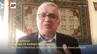 Imprisoned Iranian rights lawyer Narges Mohammadi's husband voices family anguish over health fears