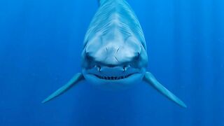 It came from the deep… straight toward the camera.