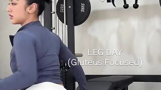 focus on the volume of your glutes