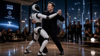 Elon Musk empieza a bailar con un robot humanoide — Futuro 2026