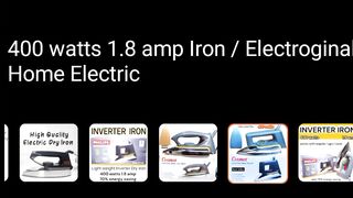 400 watts 1.8 amp Iron / Electroginal Home Electric Deluxe Dry