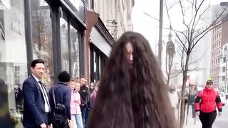 Humans have long hair