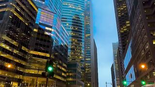 This how Chicago looks at evening incredibly amazing