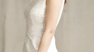 White dress mini frock fashion style for women elegance #fashion #beauty