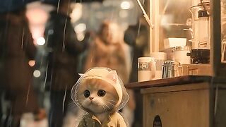mini barista cat