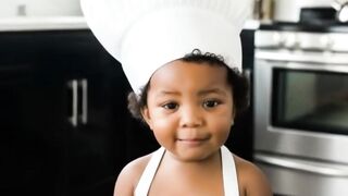 beautiful girl chef