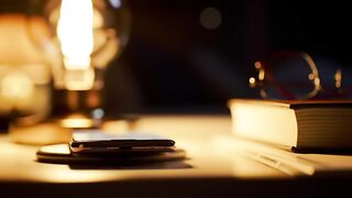 Nighttime Reading & Tech: Cozy Ambiance