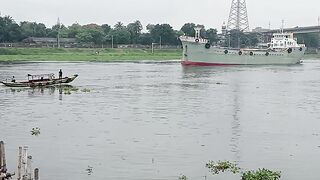 A beautiful view of the Shitalakshya River banks and bridge