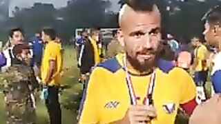 Kashmir Fc Player Fran González From Spain After winning IFA Shield 2021