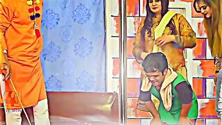 Funny video chat with stage darma clip Pakistan Vicky kodu funny video