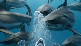 “In chaos… one shark chose to STOP the hunt ????” 3