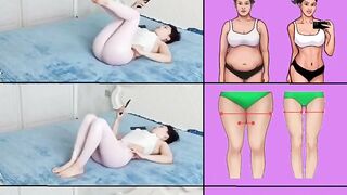 Pilates workout for beginners.
