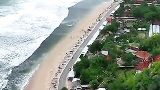 Pantai Sepanjang, siapa nih yang punya kenangan disini ?????️ #pantaijogja #gunungkidul #jogja  #dronejogja #pantaisepanjang