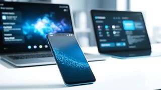 Cloud Computing Icon on Smartphone Screen