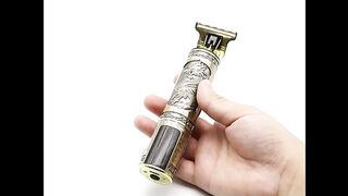 Vintage T9 hair clippers for barber shop Hair cutting machine Electric trimmer led hair clipper Dragon carving Shaver Beard