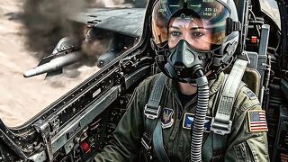 Lady Pilot Flying Fighter Jet