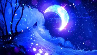 black-cat-neon-moonlight