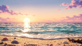 “Whispers of the Cartoon Shore | Relaxing Beach ASMR Animation”