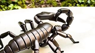 Dark Bronze Scorpion Pod Transformation | Hyper Realistic Mechanical ASMR