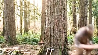 Building A Treehouse From Scratch In The Forest #realistic #timelapse