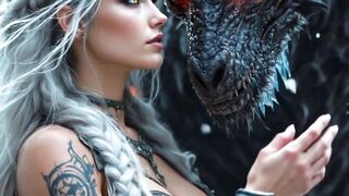 Some queens wear crowns... She wears frost and fire. ????????
