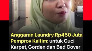 Anggaran Laundry untuk Kepala Daerah sebesar Rp450 juta per tahun