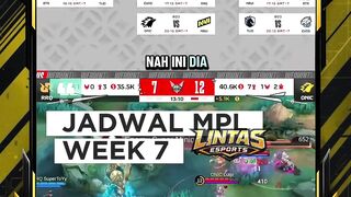 Week 7 MPL ID S17 — 8 laga dalam 3 hari!