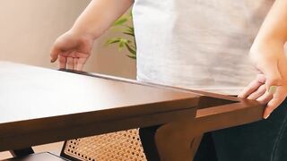 Small Space? No Problem! Compact 80cm Solid Wood Dining Set for Villas & Patios