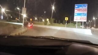 Travling inside beautiful capital city with own car