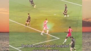 Baru 3 menit, Dembele sudah berhasil menjebol gawang Munchen!