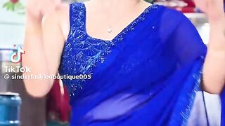 Royal Blue Fancy Sari