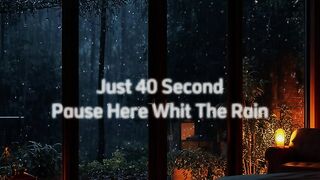 ????️Stay in Calm for 40 Seconds -Cozy Cabin Rain | Sleep, Stress relief #rainsounds #relax 2