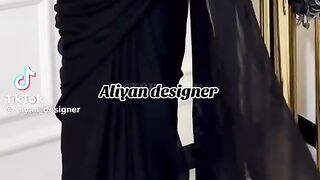 Black Stylish Fancy Sari