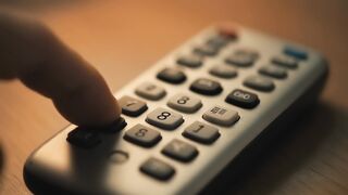 Television Remote Control Closeup
