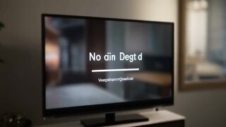 Abstract Text Display on Modern TV Screen