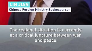 China stands for a comprehensive ceasefire and immediate dialogue