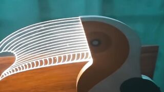 Warm Her Heart: Romantic Acrylic Table Lamp for Bedroom Decor