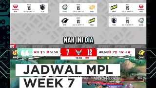 WEEK PENENTUAN BUAT RRQ HOSHI ????| Jadwal MPL ID S17 Week 7