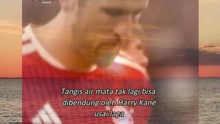 Tangis air mata tak lagi bisa di bendung oleh Harry kane usai laga.