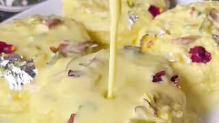 Tasty Milk Bread Ras Malai is a delightful Indian dessert that combines the soft,