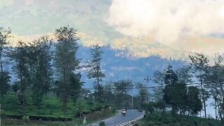Gunung sumbing dan Sindoro di lihat dari lereng Wonosobo.
