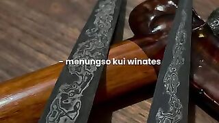 Manusia hidup dalam batas, maka bertindaklah secukupnya sesuai porsi yang kita bisa. #keris #pusaka #jawa #nusantara #heritage